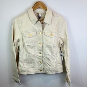 NWT Jones New York Off-White Jean jacket size S